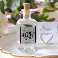 Gastgeschenk Fläschchen mit Aufkleber "Ginie in a bottle"