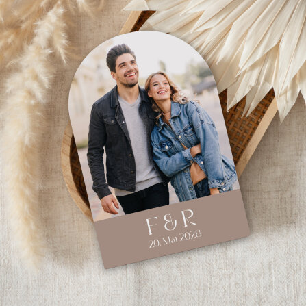 Hochzeitseinladung Bogenkarte "Magischer Moment"