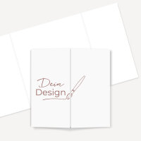 Hochzeitseinladung Altarfalz mit eigenem Design