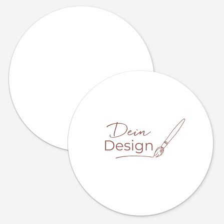 Hochzeitseinladung rund mit eigenem Design