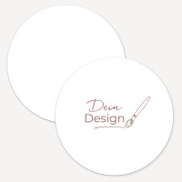 Hochzeitseinladung rund mit eigenem Design