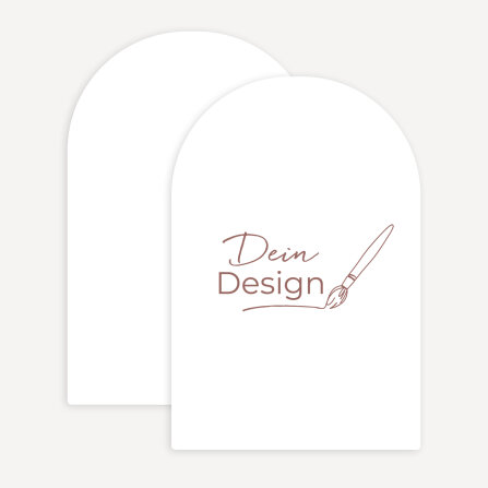 Hochzeitseinladung Bogenkarte mit eigenem Design