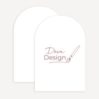 Hochzeitseinladung Bogenkarte mit eigenem Design