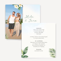Hochzeitseinladung Altarfalz "Bali"