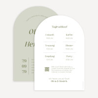 Hochzeitseinladung Bogenkarte "Wedding Day"