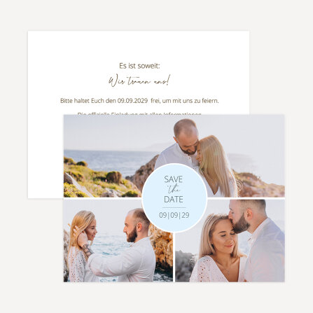 Save the Date Postkarte "Impressionen"