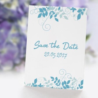 Save the Date Karte Hochzeit Ranken