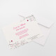 Save the Date Karte Hochzeit Liebesranken pink online selbst gestalten
