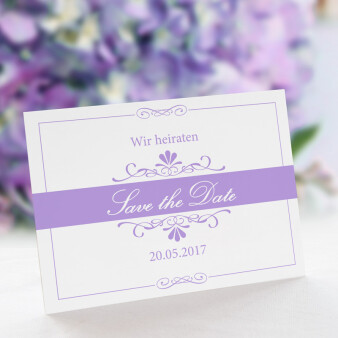 Save the Date Karte Hochzeit Bella