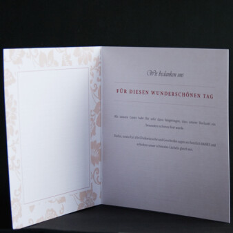 Danksagungskarte Hochzeit Royal Bordeaux