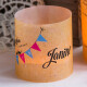 Tischkarte Windlicht Hochzeit Boho Style inkl. Personalisierung & Maxi Teelicht