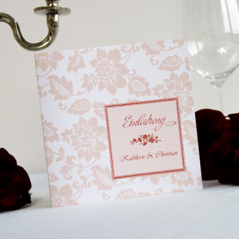 Einladungskarte Hochzeit Royal Bordeaux