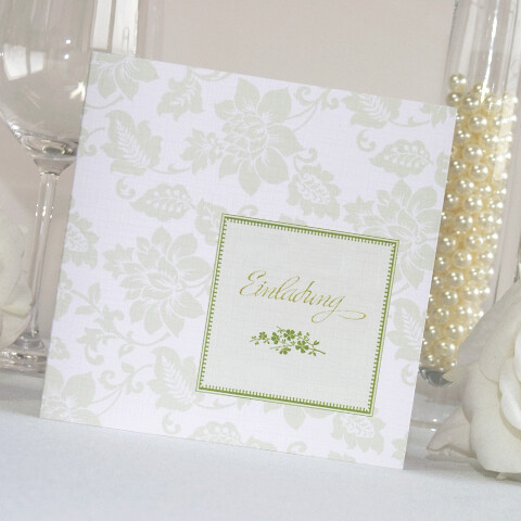 Einladungskarte Hochzeit Royal Grün