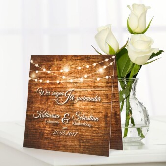 Einladungskarte Hochzeit Romantic Lights