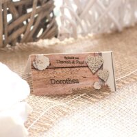Tischkarte Hochzeit Shabby Chic ohne Namen / Muster