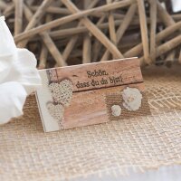 Tischkarte Hochzeit Shabby Chic ohne Namen / Muster