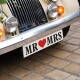 Autoschmuck Nummernschild "Mr & Mrs"