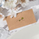 Tischkarte Hochzeit Sweet Love grün ohne Text / Muster