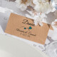 Tischkarte Hochzeit Sweet Love petrol inkl. Namensdruck
