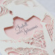 Einladungskarte Hochzeit Liebespaar rosa
