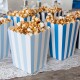 Candy Bar Popcornbecher Mix 6 Stück blau