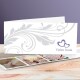 Dankeskarte Hochzeit elegante Herzen lila