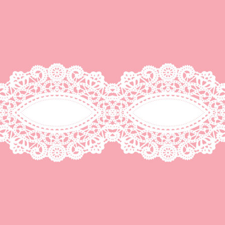 Tischkarte Hochzeit Vintagezauber rosa ohne Text / Muster