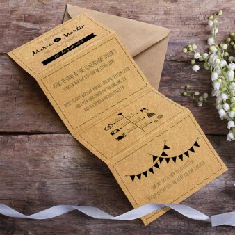 Einladungskarte Hochzeit Love Letter