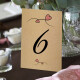 Tischnummern 6er Set Sweet Love