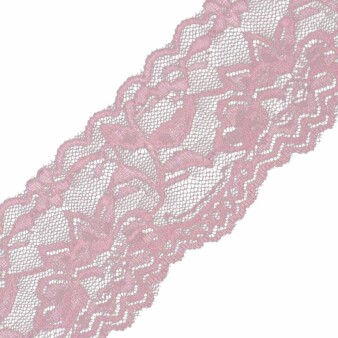 Florales Spitzenband rosa 55 mm x 1 m