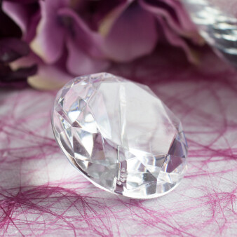 Tischkartenhalter Diamant transparent 10 Stück