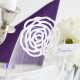 Tischkarte Hochzeit zarte Rose weiß - Platzkarte für Glas 10 Stück
