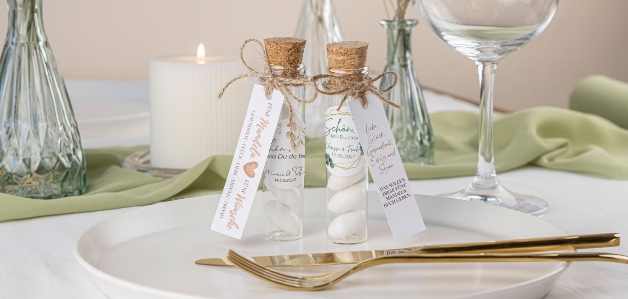 Gratis Anhänger für die Hochzeitsmandeln zum Download