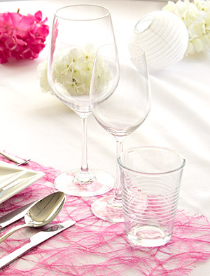 Gläser Tischdeko Hochzeit